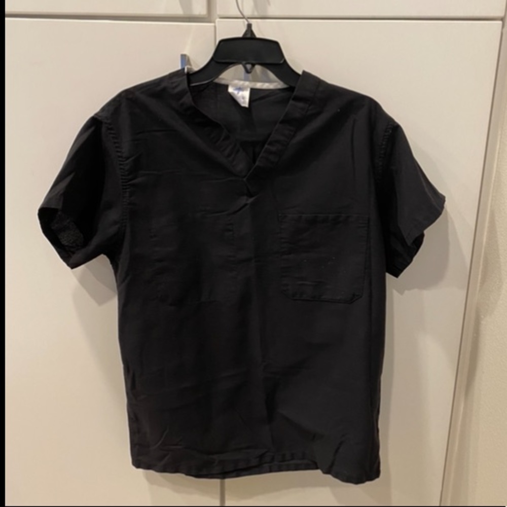 Medline Black Scrub Top